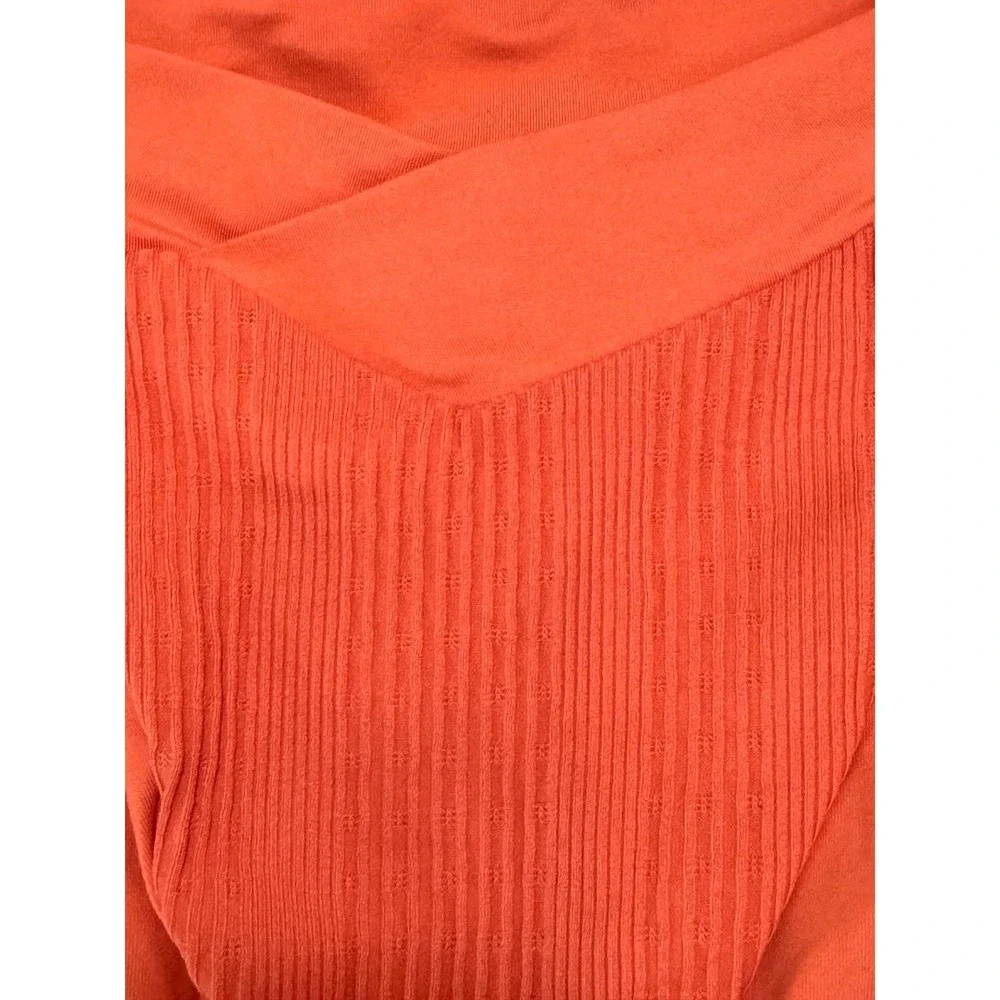 L*Space Nikita Underwire Top Small Bitsy Cut French High Bottom XS Bikini Orange